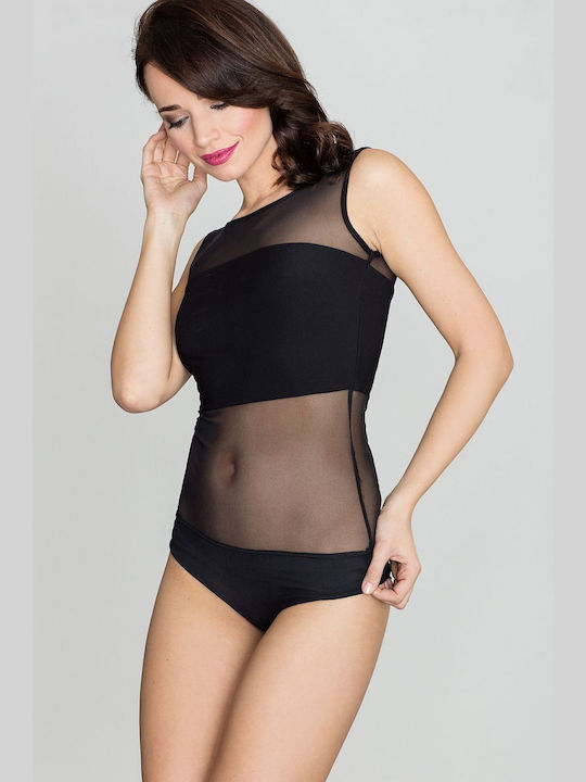 Lenitif Bodysuit pentru femei Negru