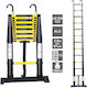 Helix Telescopic Ladder Aluminum 13 of Steps with Maximum Height 3.8m 75831014