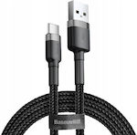 Baseus USB 2.0 Cablu USB-C bărbătesc - USB-A de sex masculin Negru 0.5m (CATKLF-DG1)