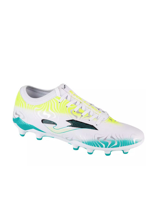 Joma Evolution FG Low Football Shoes with Cleats White