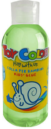 Toy Color Transparent Glitter Glue 100ml Set 12pcs
