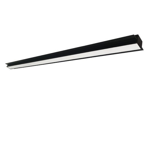Viokef Commercial Linear Recessed LED Ceiling Light 37W Warm White 142cm