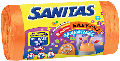 Sanitas Σακούλες Απορριμμάτων Μεγάλες Μωβ Easypack Sanitas (20 τεμ)