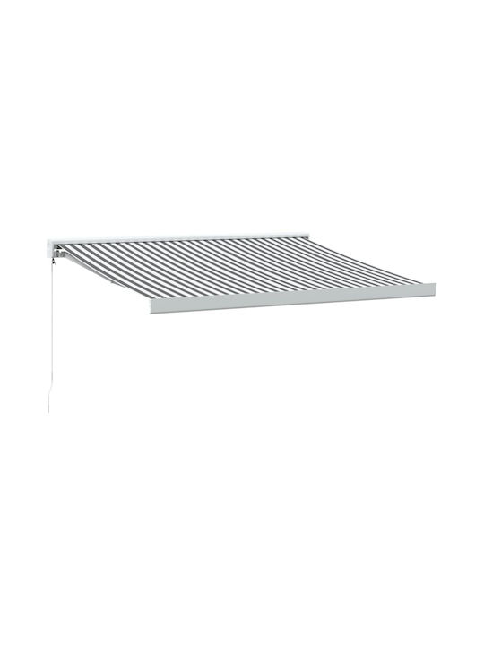 vidaXL Τέντα Βεράντας με Led Γκρι 3x2.5m