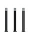 vidaXL Outdoor Floor Lamp Small Post 11W IP44 for E27 Bulb Black