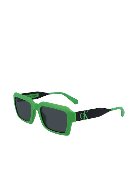 Calvin Klein Sonnenbrillen mit Grün Rahmen und Gray Linse CKJ23604S-300