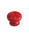 La Belle Maison Buton Mobilier din Plastic & Metal Roșu Φ40mm 101 1buc