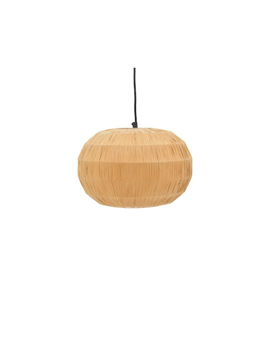 Inart Pendant Light for Socket E27 Brown