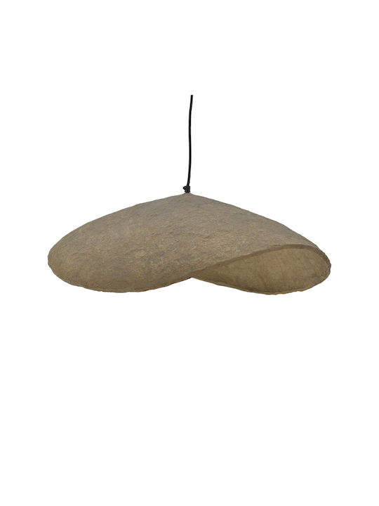 Inart Lampi Κρεμαστό Φωτιστικό Γκρι Boho με Ντουί E27 71x53x123εκ.