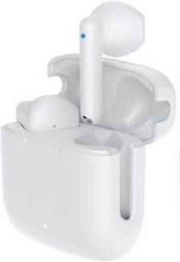 Firo Fi32 Earbud Bluetooth Handsfree Ακουστικά με Θήκη Φόρτισης Λευκά