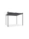 Gartenlaube Aus Metall Mit Decke In Grau Farbe 290x290x220cm