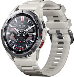 Mibro GS Active Smartwatch με Παλμογράφο (Λευκό)