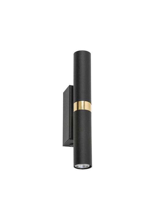 TK Lighting Φωτιστικό Τοίχου με Ντουί G9 Μαύρο