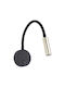 TK Lighting Single Spot with Socket G9 in Black Color