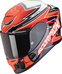 Scorpion Exo R1 Evo Air Alvaro Replica Red Motorradhelm Volles Gesicht ECE 22.06