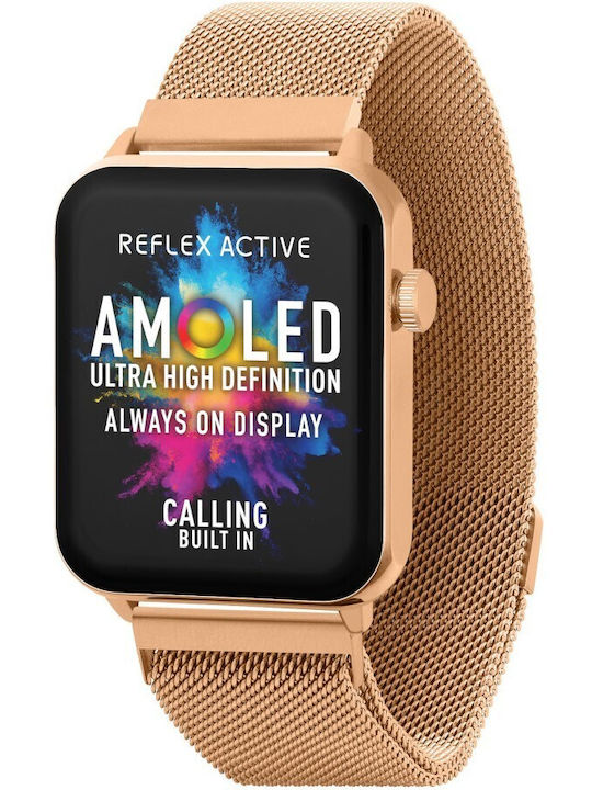 Reflex Active Series 30 36mm Smartwatch με Παλμογράφο (Rose Gold Mesh)