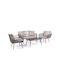 Set De sufragerie pentru exterior Amorgos Gri 4buc