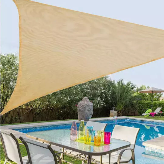 LDK Living Outdoors Dreieckig Sonnensegel Beige 3.5x3.5m
