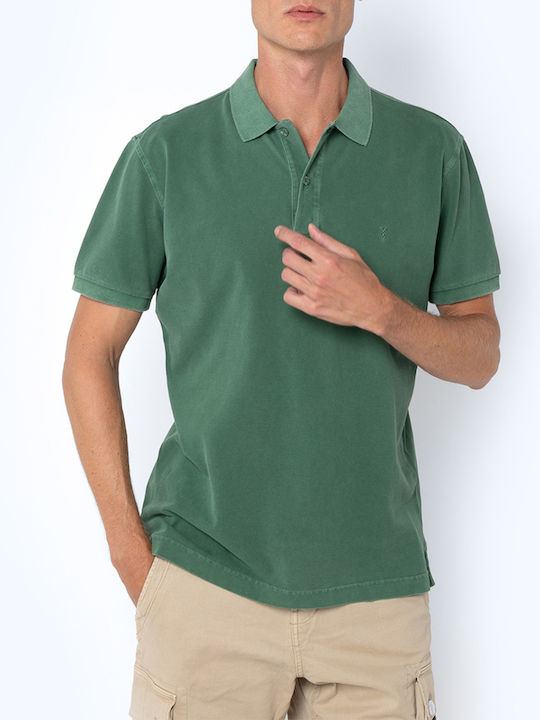 The Bostonians Bluza pentru bărbați cu mâneci scurte Polo Verde