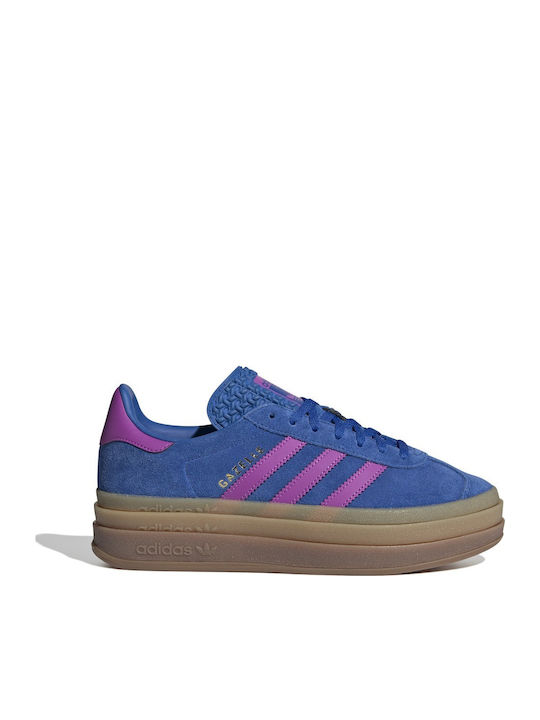 Gazelle Bold Adidași Flatforms Pentru Femei Albastru