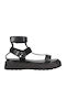 Women's Flat Sandals Flatforms in Black Color