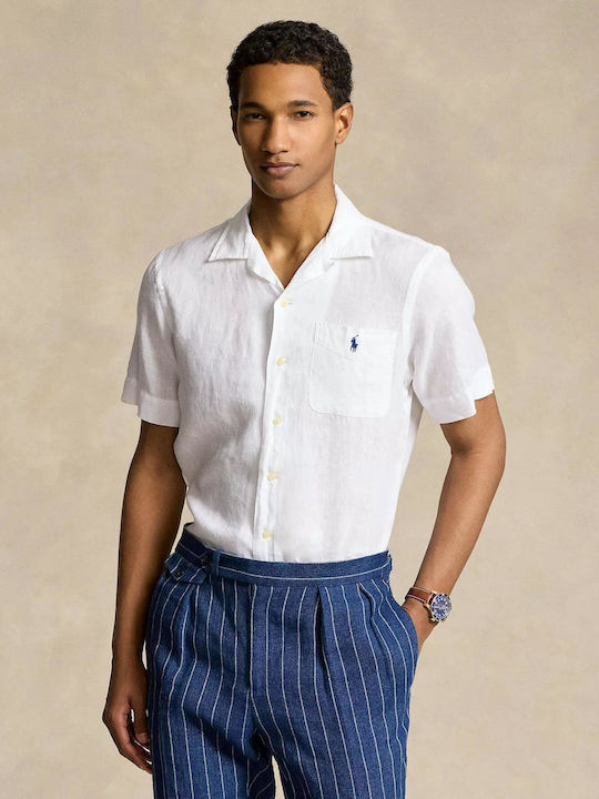 Ralph Lauren Men's Shirt Linen White