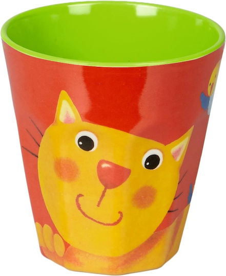 Die Spiegelburg Child's Cup Cat from Plastic Red for 12m+