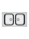 Franke Spark Skx 620-34-34 3011743803 Drop-In Sink Inox W86xD50cm Silver