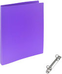 Ex-files Folder Pr 2 Rings 25x31 5x 2.2 Pastel Colors Purple