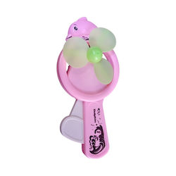 Dolphin Handheld Pink Fan
