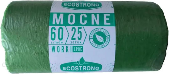 EcoStrong Σακούλες Απορριμάτων Χωρητικότητας 60lt 72x60cm 25τμχ Πράσινες
