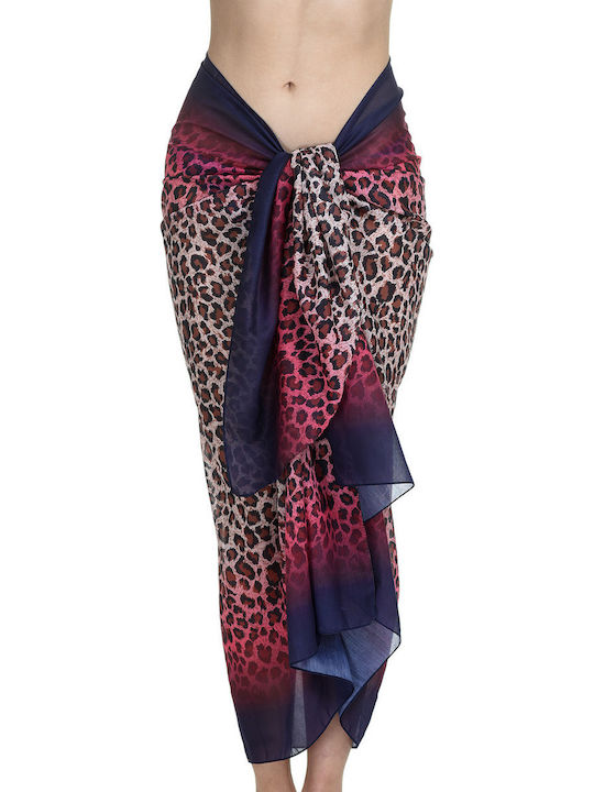 MiandMi Fucsia Pareo Femei Animal Print