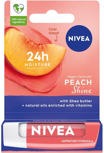 Nivea Peach Shine Lip Balm Peach Shine 4.8gr