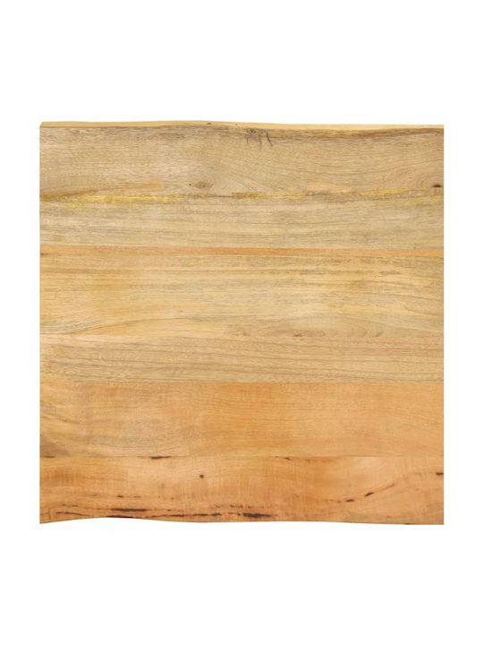 vidaXL Square Table Surface made of Solid Wood Mango 80x80x3.8cm 370746 1pcs