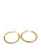 Click To Enlarge Mylovly Loop Earrings Rhinestone Circle Gold