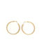 Loop Earrings Circle Gold