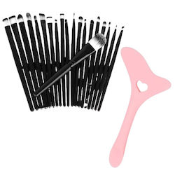 Set Profesional Cu Pensule Și Bureței Pentru Machiaj Eye Liner 20 Bucăți