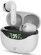 Nedis HPBT2450WT In-ear Bluetooth Handsfree Ακο...