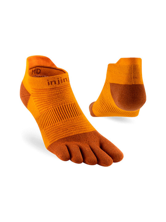 Injinji Lightweight Running Socks Red 1 Pair