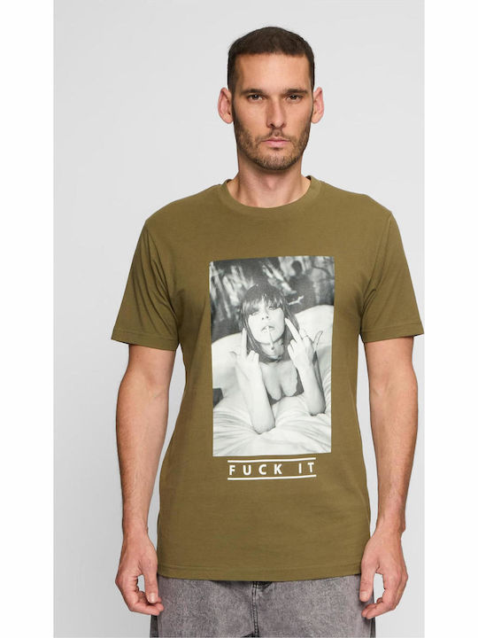 Mister Tee Fuck T-shirt Χακί