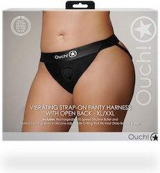 Strap-On Vibrating Strap-On Panty Harness mit o...