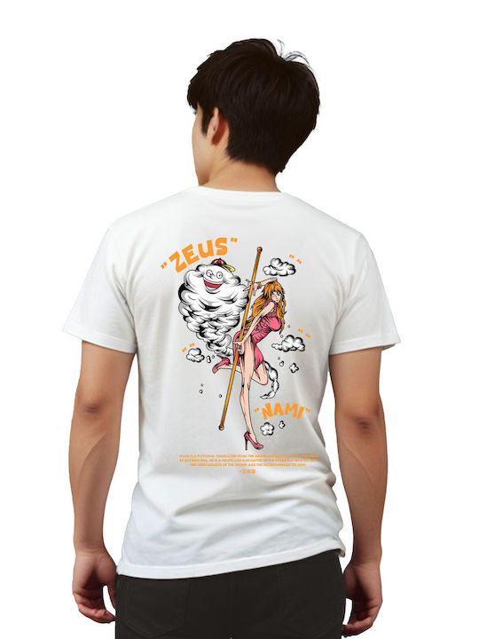 Pop Culture T-shirt One Piece White Nami