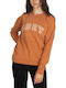 Core Varsity Arched Long Women's Sweatshirt Light Brown