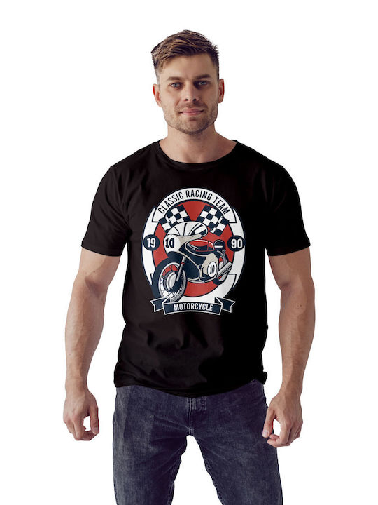Pop Culture T-shirt Black Classic Racing Team