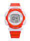 Honhx Kids Digital Watch with Rubber/Plastic Strap Orange