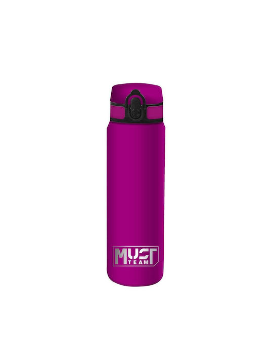 Must Water Bottle Stainless Steel 600ml Purple