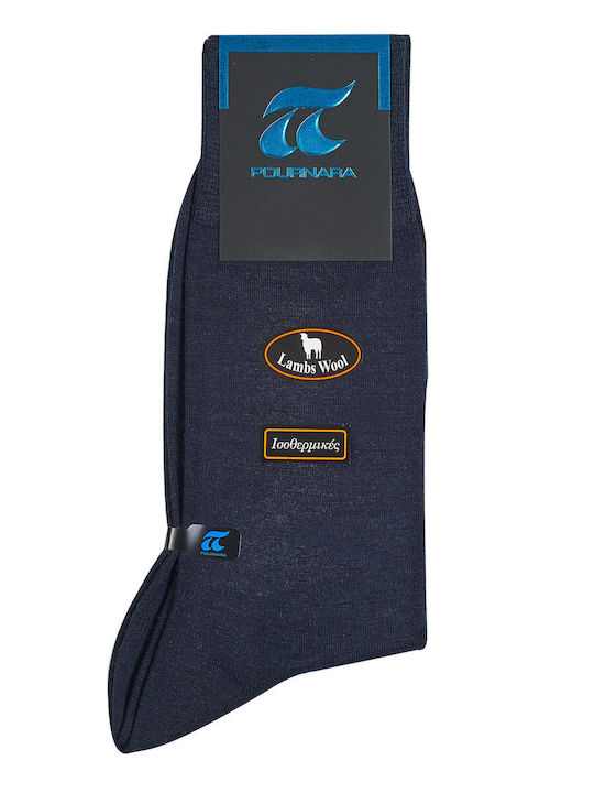 Pournara Herren Thermo Socken Schwarze