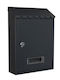 Goizper Outdoor Mailbox Metallic in Black Color 30x6.8x21.6cm