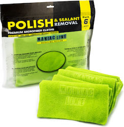 Ma Fra Car Microfiber Cloths for Cleaning and Polishing Beige 60x40cm 6 Pieces