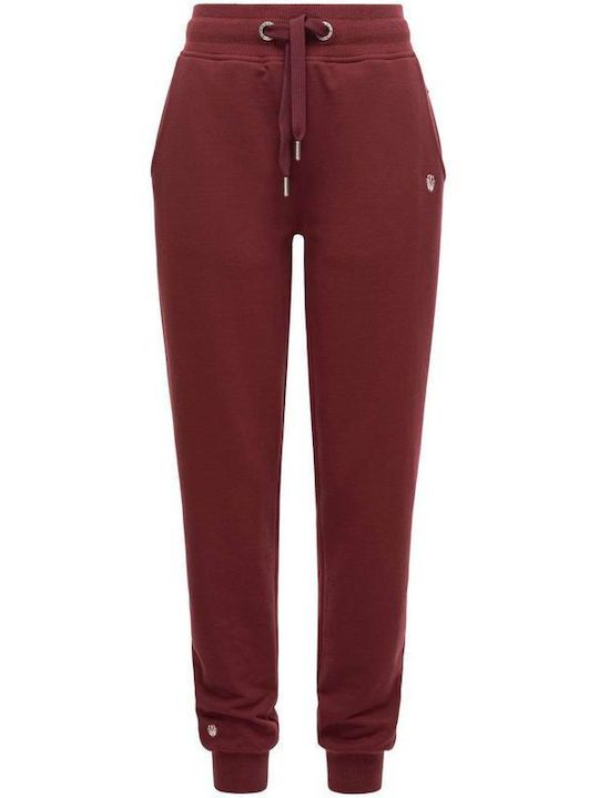 Navahoo Pantaloni de trening pentru femei Bordeaux NAV-SCMUKTZ-BORDO